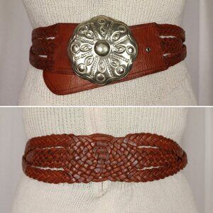 Vintage Moroccan Handcrafted Woven Belt - Woven Leather Belt: Moroccan Braided Style - Etsy main image 3